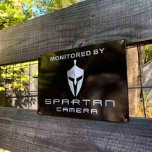 Load image into Gallery viewer, Spartan Camera Metal Security Sign | Spartan Camera